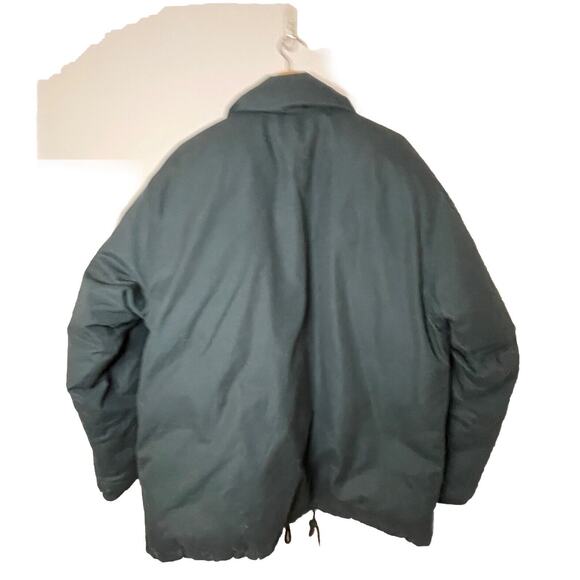 VTG Eddie Bauer Dark Green Premium Goose Down Expedition Parka Jacket Men Large - Picture 2 of 14